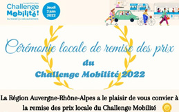 CANTAL'MOUV - Aurillac - Cérémonie locale de remise des prix du Challenge Mobilité 2022