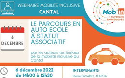 CANTAL'MOUV - Aurillac - Cycke de webinaires sur la mobilité inclusive