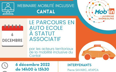 CANTAL'MOUV - Aurillac - Cycke de webinaires sur la mobilité inclusive