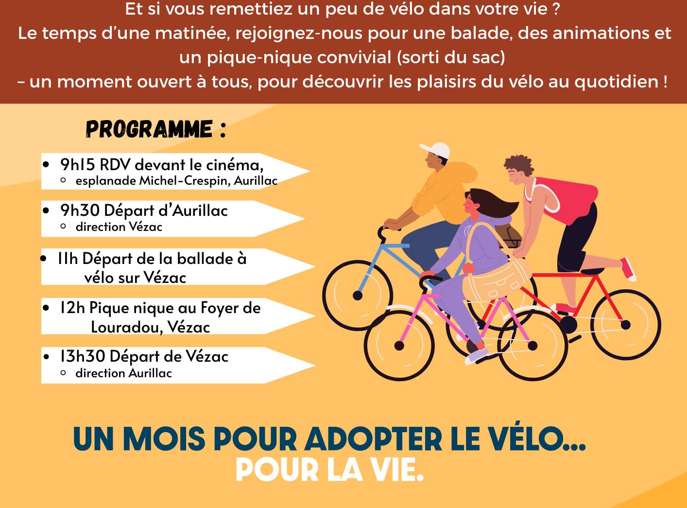 CANTAL'MOUV - Aurillac - Sortie à vélo